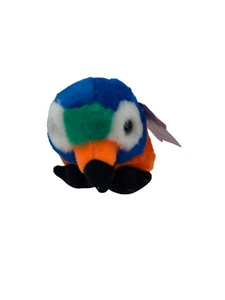 Vintage Puffkins Squak Bird Keychain Keyring Swibco Plush Stuffed NEW - Picture 1 of 1