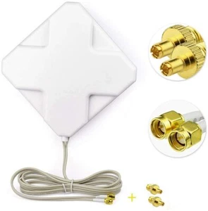 4G SMA LTE Antenna 2m Cable + 2pcs SMA to TS9 Adapter for 2G 3G 4G LTE Router - Afbeelding 1 van 12