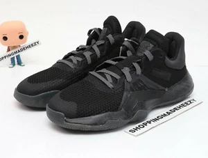 [US 8] adidas DON ISSUE #1 Core Bounce Basketball Shoes Triple Black Rare - Picture 1 of 7