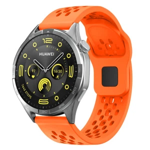 18mm 20mm 22mm Silicone Sport Breathable Watch band Silicone Strap - Picture 1 of 34