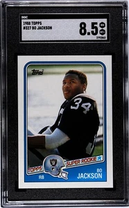 LOT 1988 Topps - Raiders Bo Jackson #327 (RC) Graded SGC 8.5 + (23) Card Lot - Picture 1 of 9