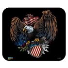 Patriotic Eagle USA American Flag Shield profil bas coussin de souris tapis de souris