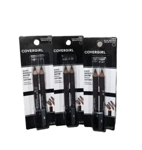 Lot of 3 2-pks CoverGirl Easy Breezy Brow Fill & Define Pencils #505 RICH BROWN - Picture 1 of 2