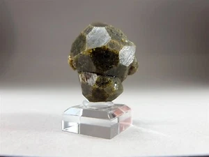 Cristal de andradita verde y granate grueso doble #4 - Imagen 1 de 6