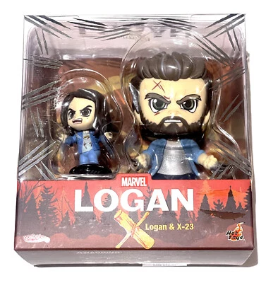 Bonecos Marvel COSB792 Bobble-Head Logan Wolverine e X-23 novos na caixa original - Imagem 1 de 4
