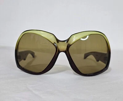 Vintage unique oversize plastic frame sunglasses EVER Spain 70' NWOT old stock - Image 1 of 4
