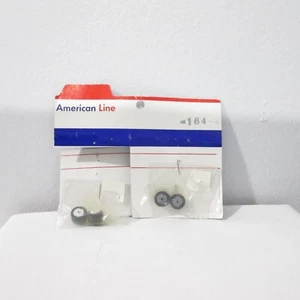 TYCO SLOT CAR HO " 2 " PAIR REAR  WHEELS & TIRES w/440-X2 ON TIRES NOS - Picture 1 of 4