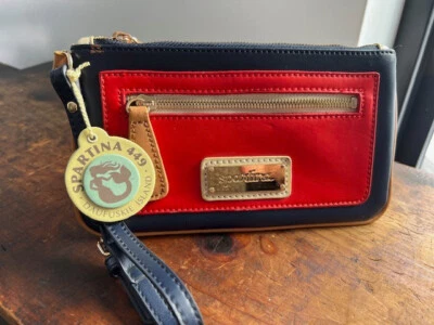 Spartina 449 "Boutique Pocket" wristlet   in Navy - Image 1 of 4