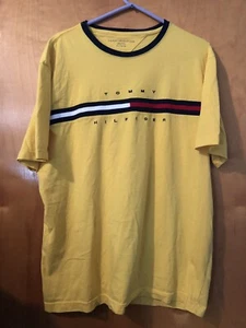 Tommy Hilfiger Spell Out Flag Logo Hemd Herren XL EUC - Bild 1 von 4