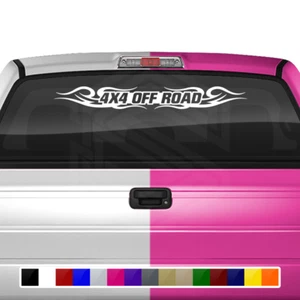 #122 4X4 OFF ROAD Decal Sticker Windshield Window Vinyl Graphic Tribal Truck SUV - Picture 1 of 7