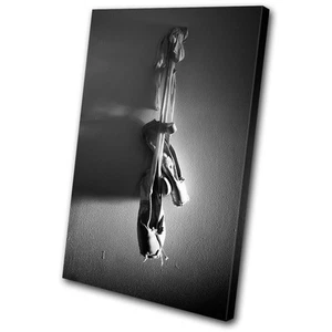 Performing Ballet Pumps DANCE SINGLE CANVAS WALL ART Picture Print VA - Picture 1 of 1