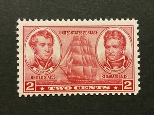 1936-1937 U.S. Sc # 791 2c NAVY Decatur Macdonough Saratoga Single Stamp MNH OG - Picture 1 of 2