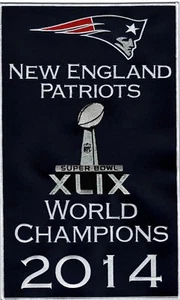 2014 NEW ENGLAND PATRIOTS SUPER BOWL XLIX 49 CHAMPIONS 14" MINI BANNER Brady - Picture 1 of 1