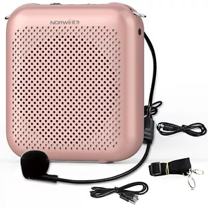 NORWII Mini Amplificador de Voz Portátil Recargable con Micrófono con Cable Auriculares - Imagen 1 de 6