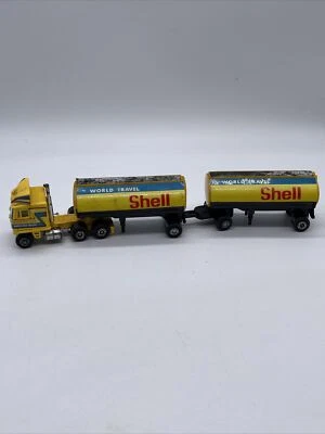 SHINSEI MINI POWER - AMARILLO GMC CAMIÓN Y CARCASA CISTERNA TÁNDEM - ESCALA 1:128/HO Foto 1 de 4