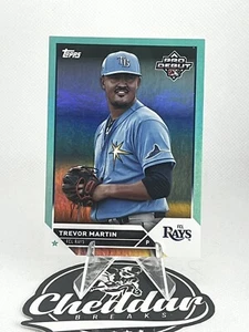 Trevor Martin 2023 Topps Pro debut cromo #PDC-137 Aqua Refractor #72/75 - Imagen 1 de 2