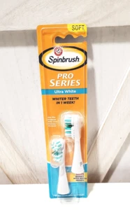 Arm & Hammer Spinbrush Pro Series Ultra White Soft Replacement Brush Heads NEW - Picture 1 of 3