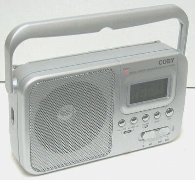 COBY CX-39 Portable Alarm Clock AM, FM, SW1, SW2 Radio Digital Display Perfect - Image 1 of 4