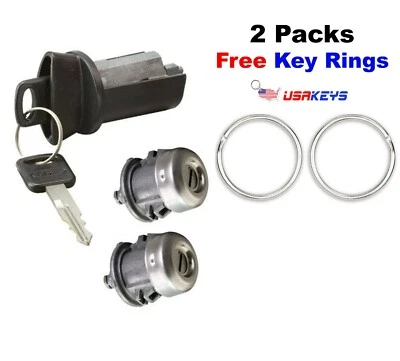 2002 2003 2004 2005 Ford F250  Ignition Cylinder & 2 Door Locks with 2 Ford Keys - Image 1 of 4