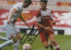 MIDDLESBROUGH: GEORGE FRIEND SIGNED 6x4 ACTION PHOTO+COA - Picture 1 of 1