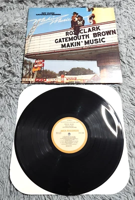 Roy Clark And Gatemouth Brown – Makin' Music - 1979 Vinyl Record - MCA-3161 - Imagem 1 de 4