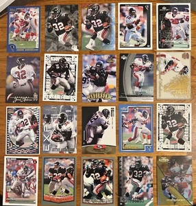 Jamal Anderson Football Card Lot - Atlanta Falcons - 20 Total Cards - Bild 1 von 7