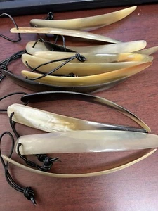 12 Pieces Buffalo Horn Shoe Horn Long 6" - Picture 1 of 4