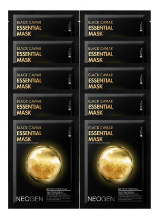 Neogen Black Caviar Essential Mask 25ml x 10ea in a box K-Beauty - Image 1 of 4