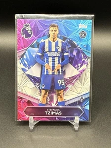 Stefanos Tzimas 2025-26 Topps Premier League #DR2 Diamond Rookie RARO Paquete 1:500 - Imagen 1 de 10