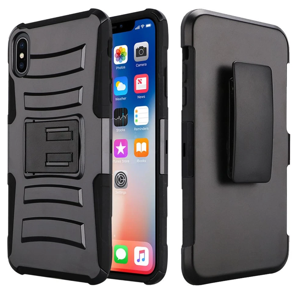 GSA Armor Hybrid Kickstand Holster For iPhone XS Max (6.5") - Black - Image 1 of 1