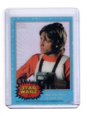 1999 STAR WARS TOPPS CHROME ARCHIVES CLEARZONE #C1 LUKE SKYWALKER - Image 1 of 2