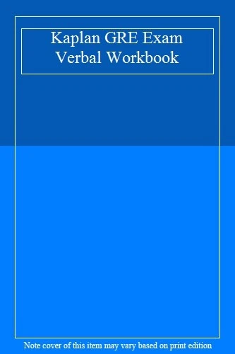 Kaplan GRE Exam Verbal Workbook. 9780743241304 - Imagen 1 de 1
