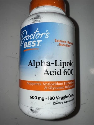 Doctor's Best - Mejor ácido alfa lipoico 600 mg, 180 cápsulas vegetales caducidad 26/07 Foto 1 de 3
