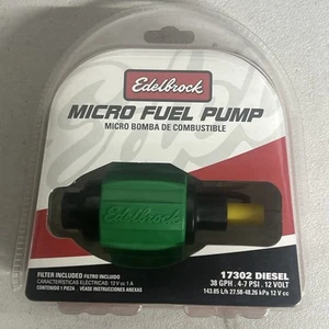 Edelbrock Universal Diesel 12V Micro Electric Fuel Pump 38 GPH / 144 LPH 17302 - Picture 1 of 1