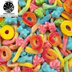 Mezcla de caramelos gomosos 2 lb - Anillos de melocotón, sandía, gusanos, osos - Envío solo a EE. UU. - Imagen 1 de 6