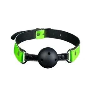 SHOTS Ouch! Glow in The Dark Breathable Ball Gag - Picture 1 of 3