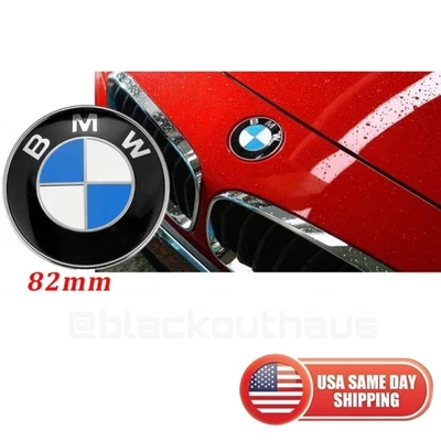 BMW Logo Front Hood  Badge Emblem 82mm - Image 1 of 4