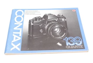 Contax 139 Quartz Vintage Camera Manual - English, France, Spanish, German - Picture 1 of 2