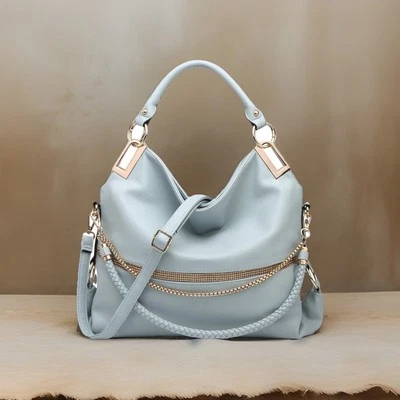 Bolso de hombro Dasein informal hobo de cuero vegano con pedrería Foto 1 de 4