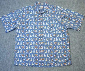 Vintage anni 90 The Disney Store Topolino uomo manica corta bottoni bown XL - Foto 1 di 6