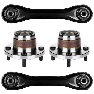 Rolamento de roda de braço de controle inferior traseiro 4 peças compatível com Ford Focus 2.0L 2000 2001-2009 - Imagem 1 de 4