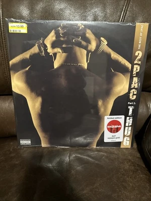 2 PAC 2 Lp Lot The Best of 2Pac Part 1 Thug Opaque Gold,Part 2 Life Opaque Grey - Image 1 of 3