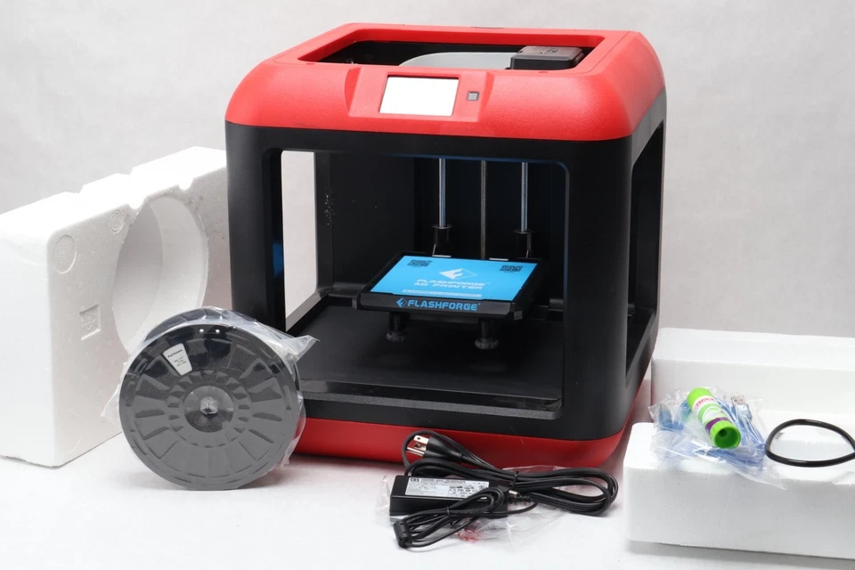 Flash Forge Finder (RED) 3D Printer - Model Finder with Filament OPEN BOX HLL - Image 1 of 4