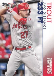 2020 Topps Significant Statistics #SS-3 Mike Trout - Los Angeles Angels - Picture 1 of 1