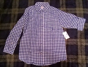 Gymboree Boys Size 8 Blue Plaid Button Up Long Sleeve Shirt NWT - Picture 1 of 6