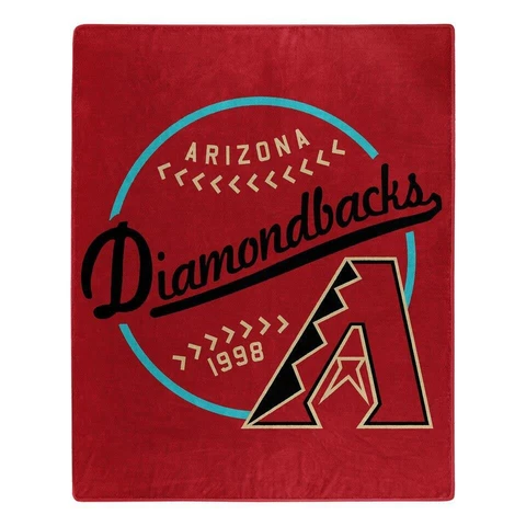 Arizona Diamondbacks 50x60 Raschel Moonshot Design Blanket [NEW] MLB Throw Plush Cover