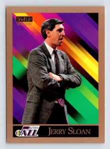 1990 Skybox Card, #326 Jerry Sloan Hall of Fame, Utah Jazz No. 1223 retired - Picture 1 of 3