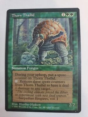 MTG Magic The Gathering Card Thorn Thallid Summon Fungus Green Fallen Empires  - Image 1 of 2