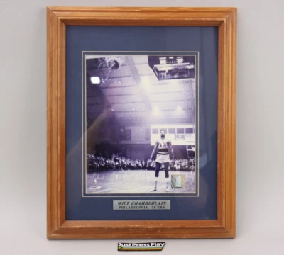 威尔特·张伯伦费城 76 人队篮球官方 NBA 照片文件带框架 — 第 1/4 张图片