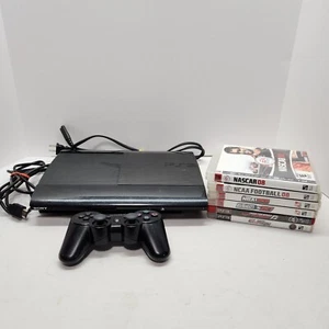 Sony PlayStation 3 PS3 Super Slim Console 250GB CECH-4201B System Bundle 6 Games - Picture 1 of 22